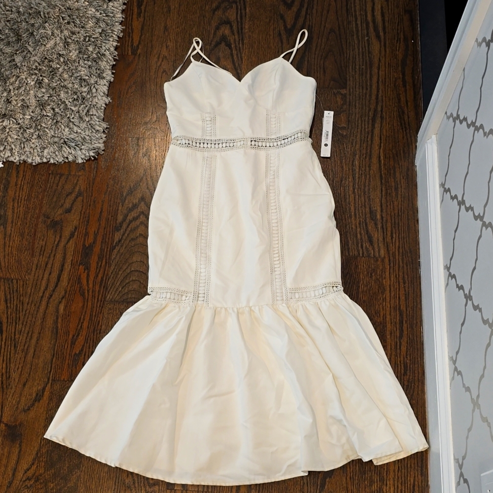 Aqua White Dress
